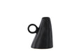 Ovy vas 14x13x17 cm mattsvart stengods