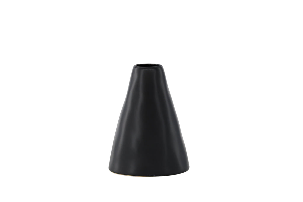 Ovy vas 14x13x17 cm mattsvart stengods