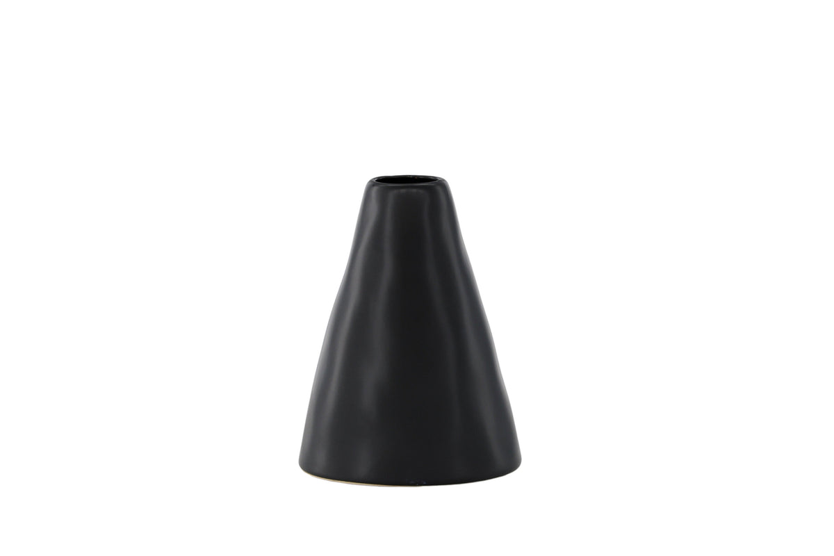 Ovy vas 14x13x17 cm mattsvart stengods