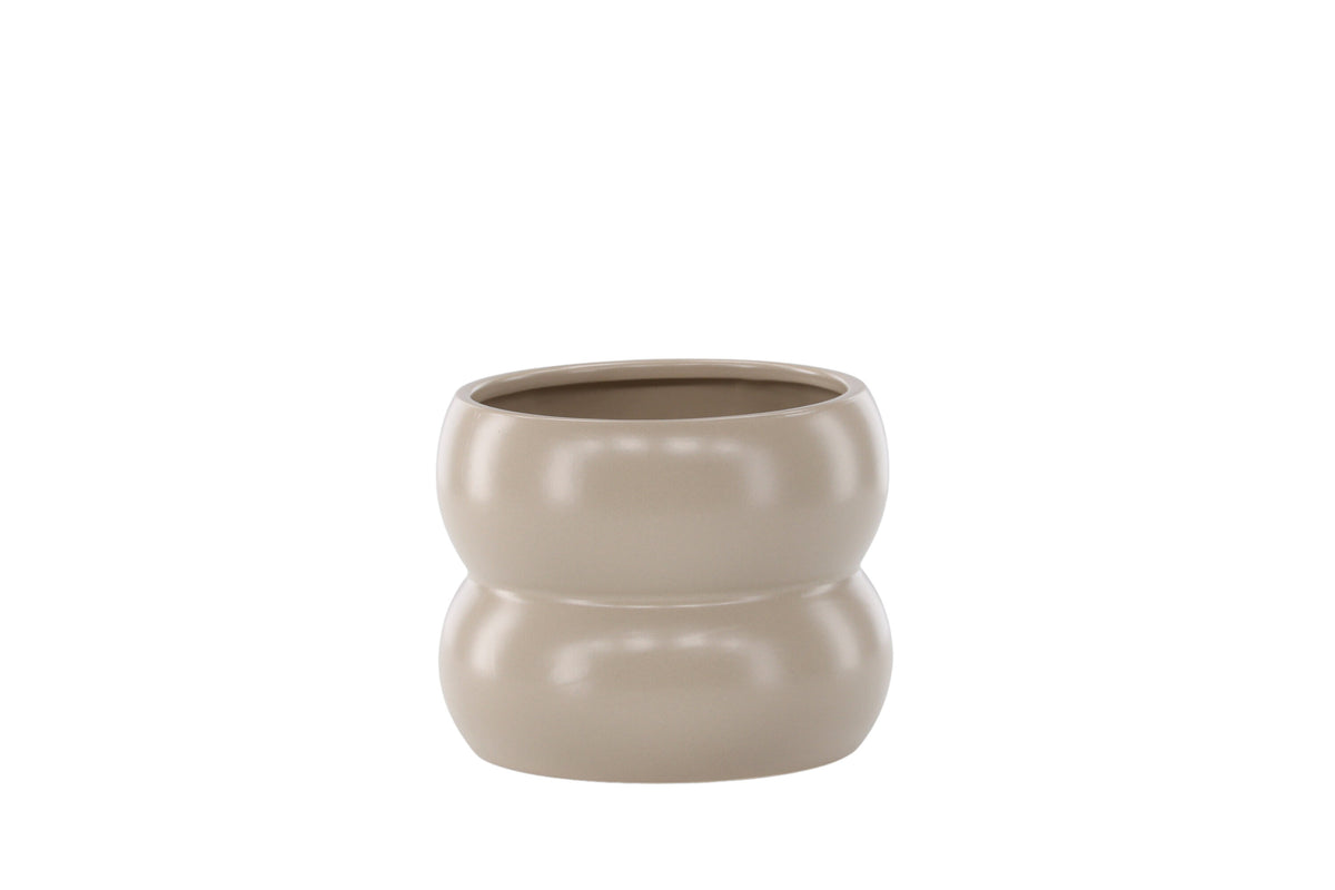 Dapne kruka 16x16x13 cm matt beige