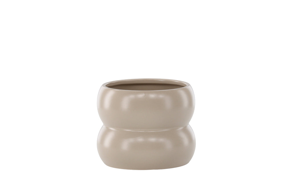 Dapne kruka 16x16x13 cm matt beige