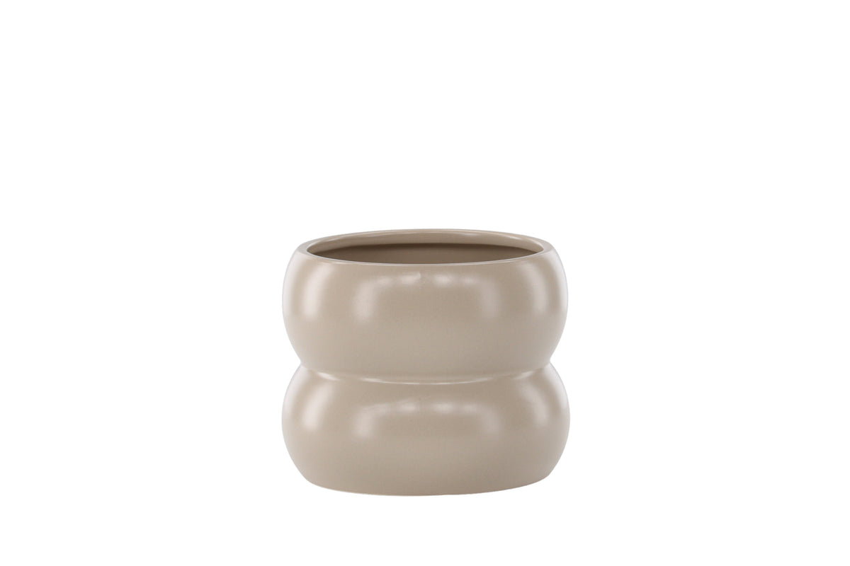 Dapne kruka 16x16x13 cm matt beige