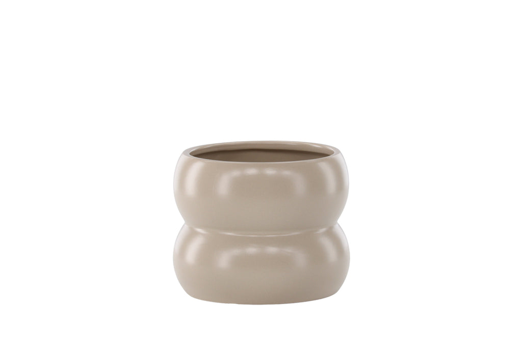 Dapne kruka 16x16x13 cm matt beige