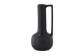 Allis vas 18x18x36 cm mattsvart i stengods