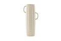 Cent vas 19x13x41 cm beige med svarta prickar