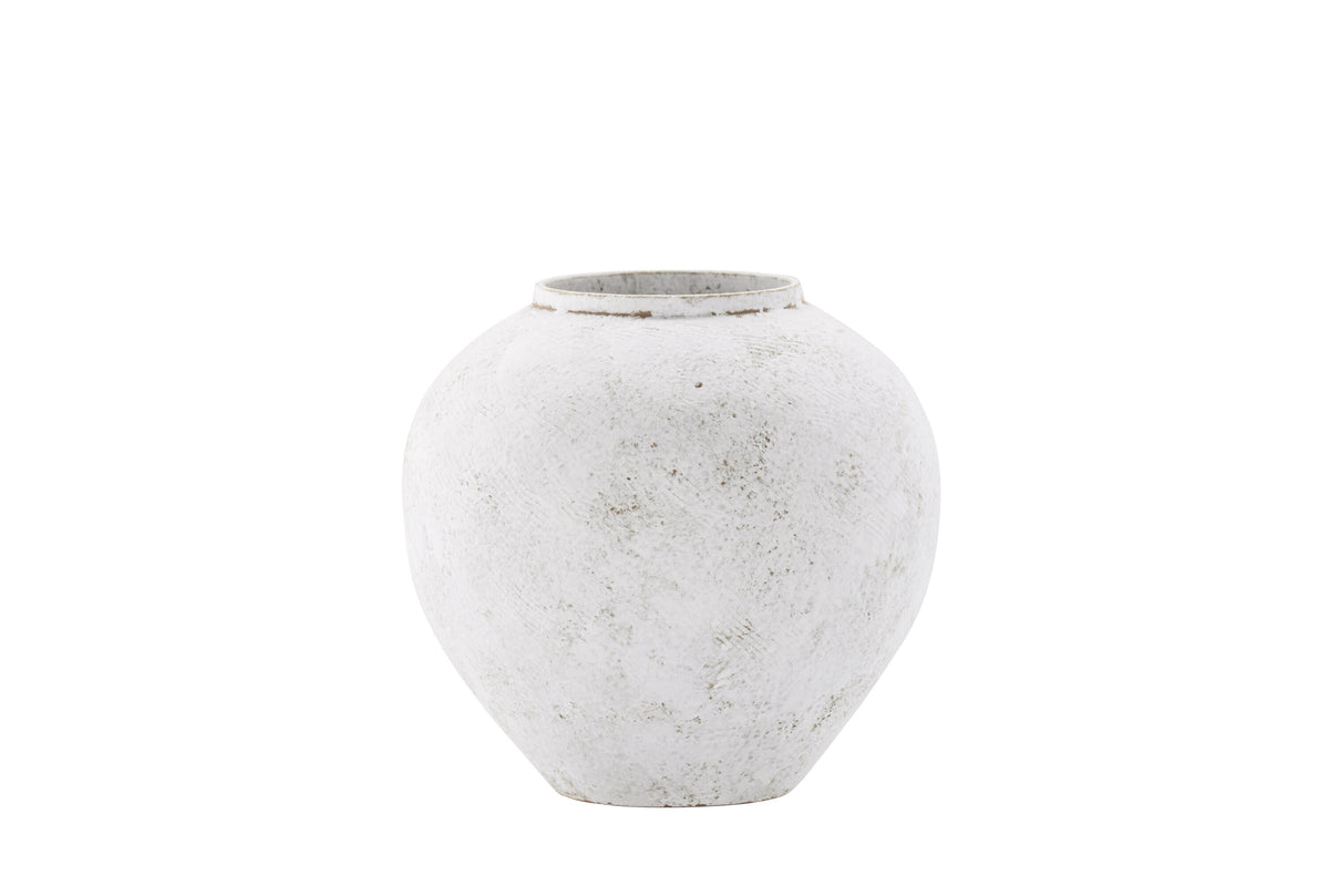 Globe vas 14x25x23 cm beige/brun keramik