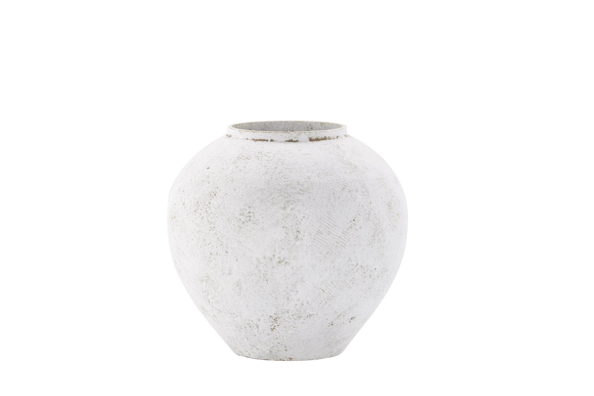 Globe vas 14x25x23 cm beige/brun keramik