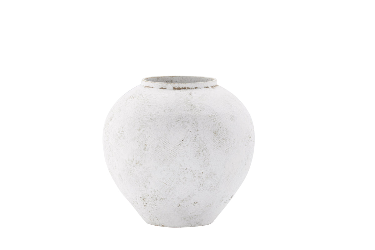 Globe vas 14x25x23 cm beige/brun keramik