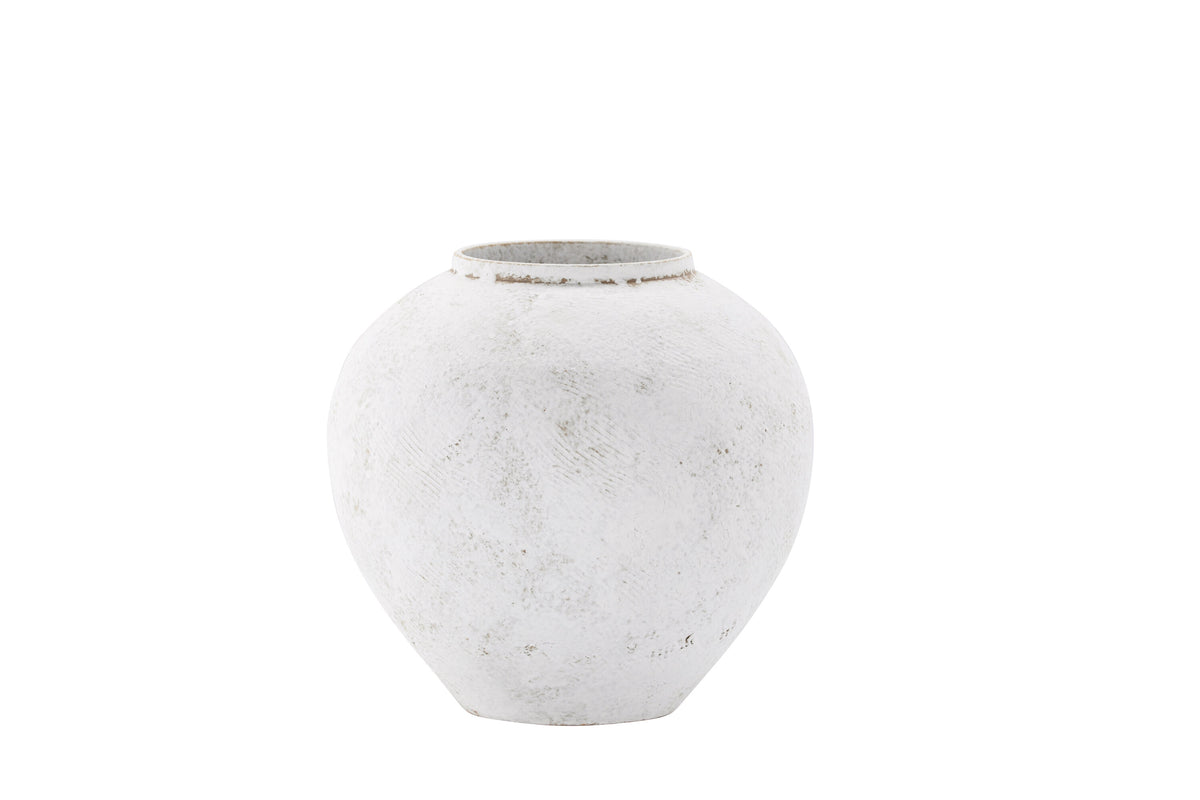Globe vas 14x25x23 cm beige/brun keramik