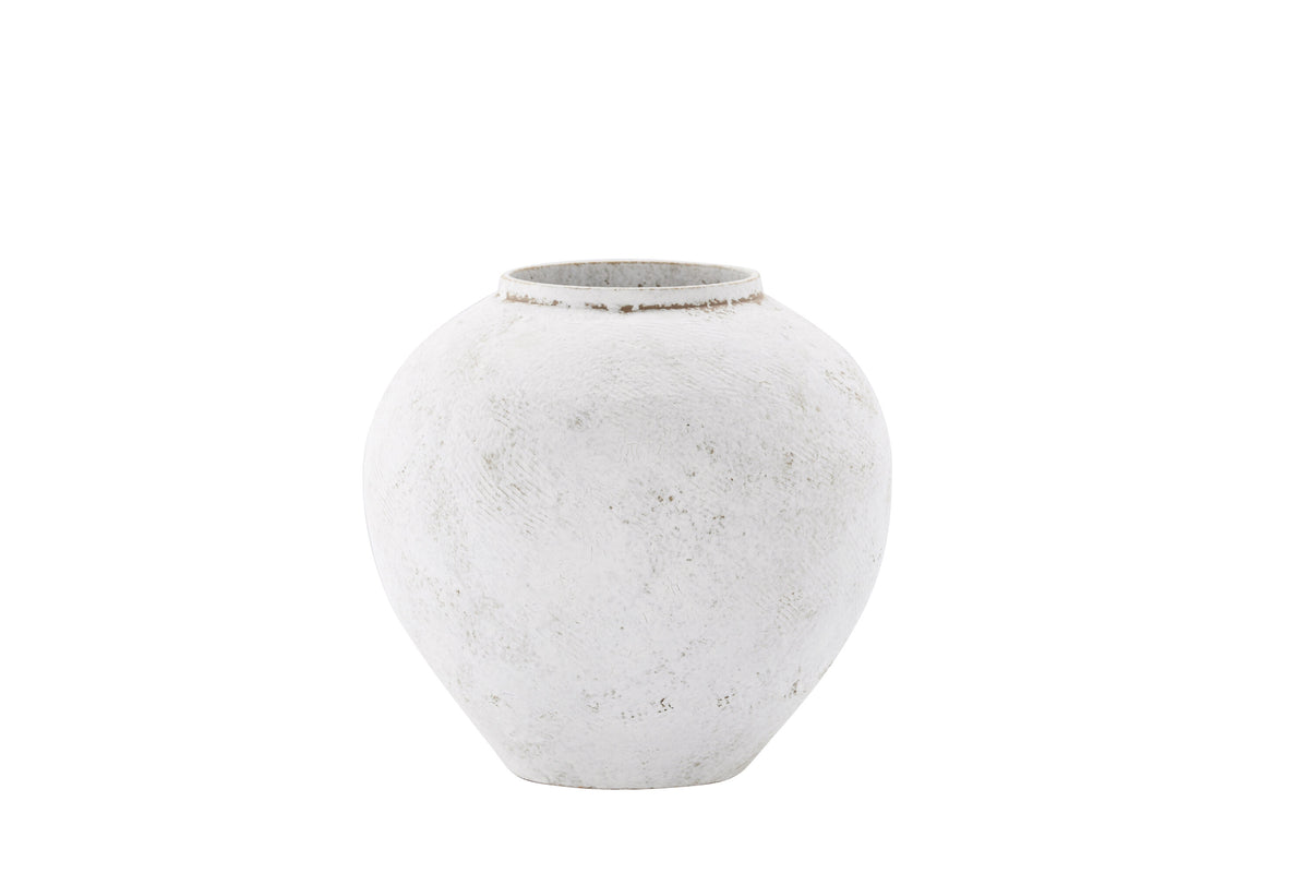 Globe vas 14x25x23 cm beige/brun keramik