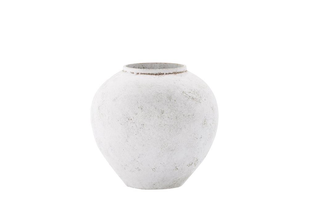 Globe vas 14x25x23 cm beige/brun keramik