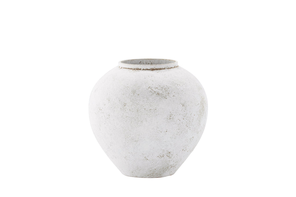 Globe vas 14x25x23 cm beige/brun keramik