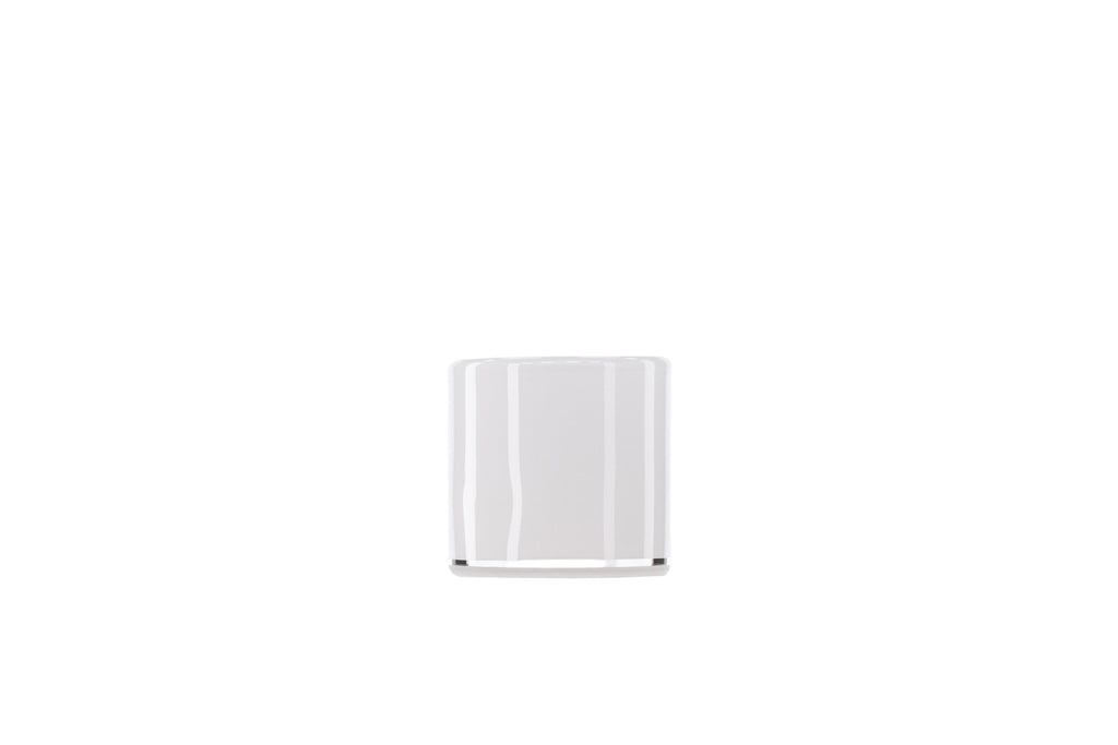 Glora ljuslykta 8x8 cm vit