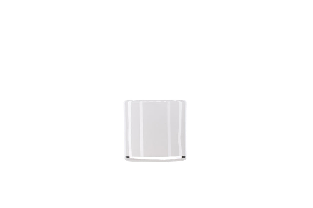 Glora ljuslykta 8x8 cm vit