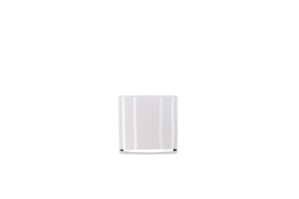 Glora ljuslykta 8x8 cm vit