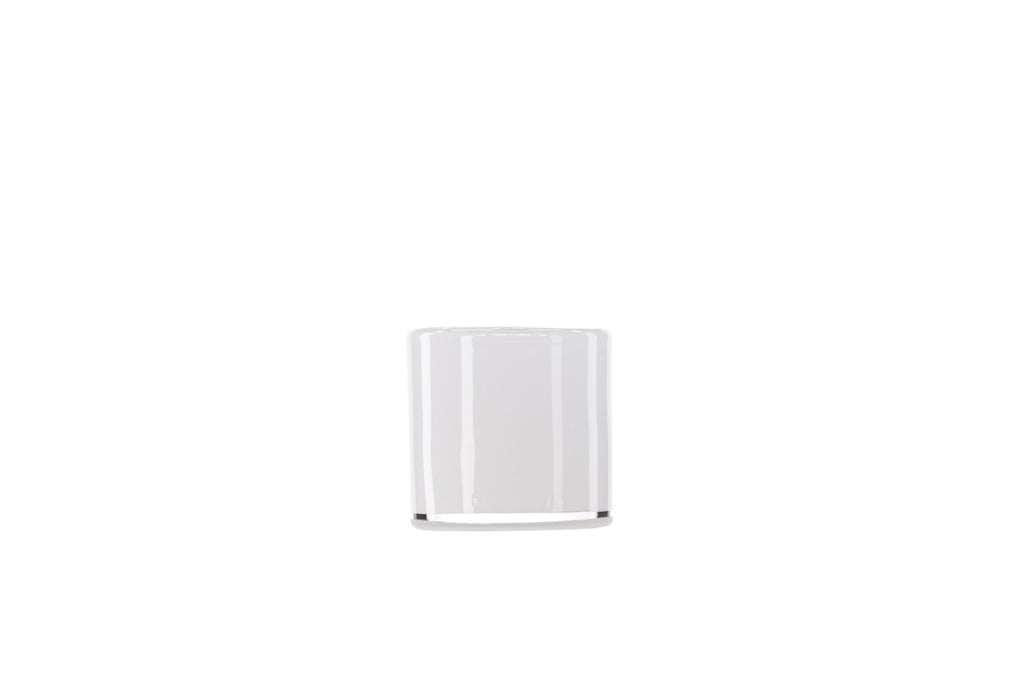 Glora ljuslykta 8x8 cm vit