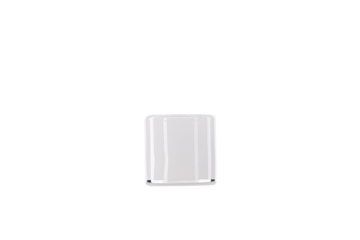 Glora ljuslykta 8x8 cm vit