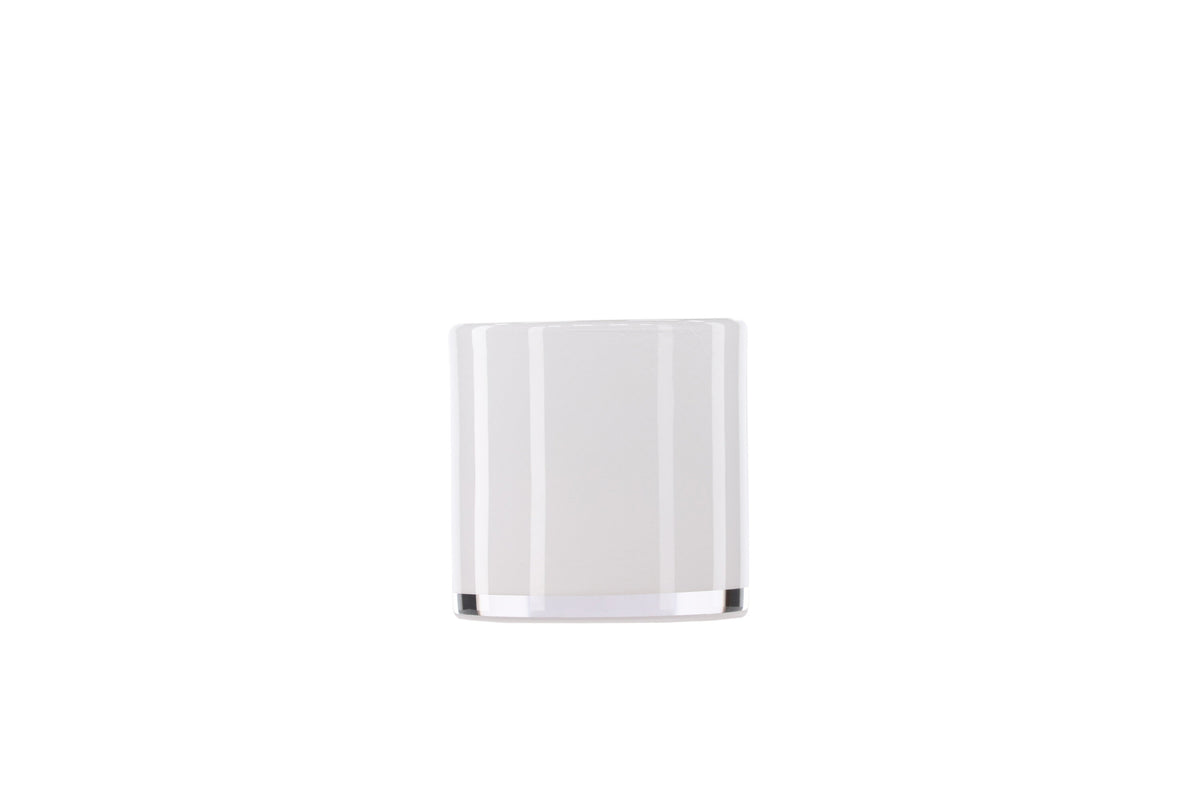 Glora ljuslykta 10x10 cm vit