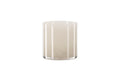 Glora ljuslykta 12x12 cm beige glas