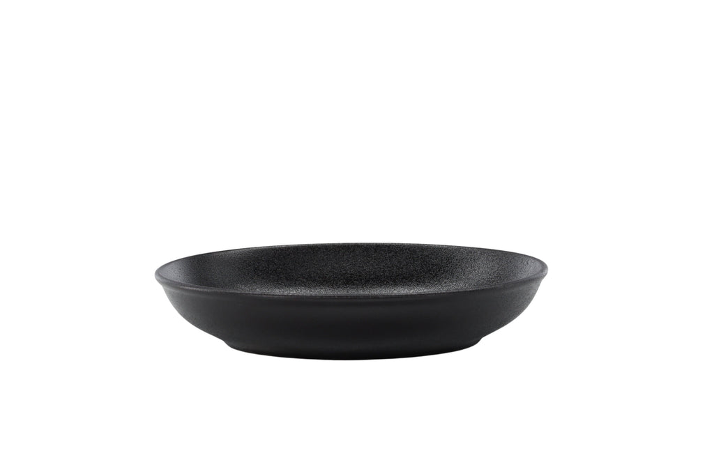 Wabi Sabi pastaskål 21x4 cm mattsvart porslin, 2-pack