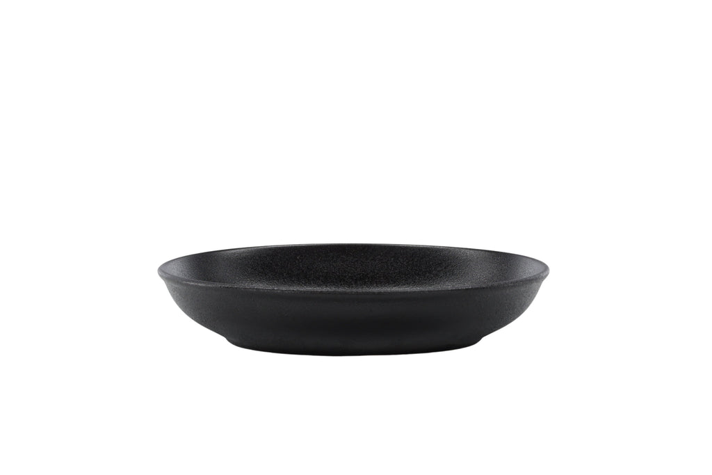 Wabi Sabi pastaskål 21x4 cm mattsvart porslin, 2-pack