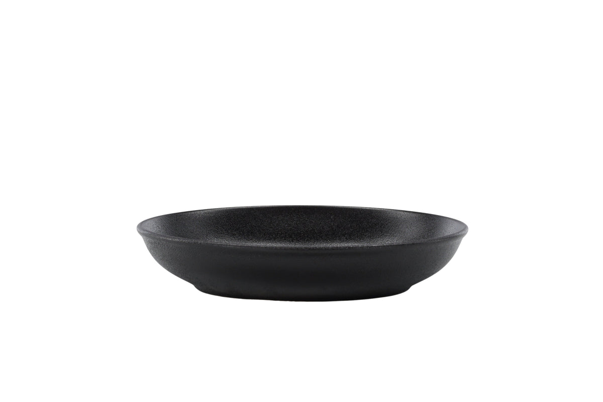 Wabi Sabi pastaskål 21x4 cm mattsvart porslin, 2-pack