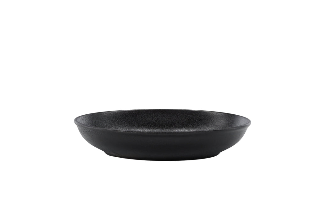 Wabi Sabi pastaskål 21x4 cm mattsvart porslin, 2-pack