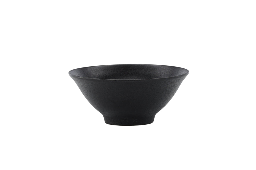Wabi Sabi skål 18x8 cm mattsvart porslin, 2-pack