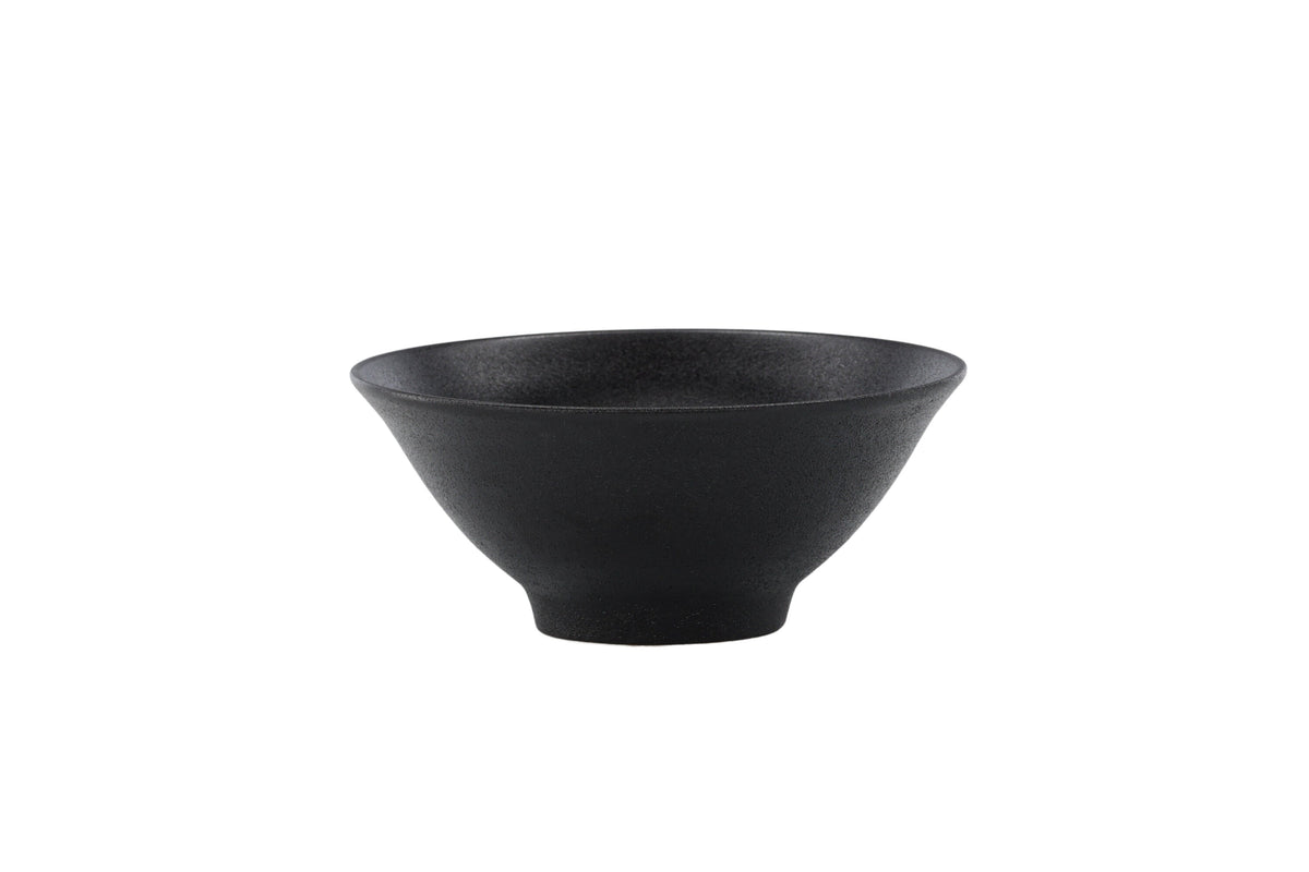 Wabi Sabi skål 18x8 cm mattsvart porslin, 2-pack