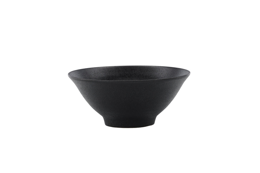 Wabi Sabi skål 18x8 cm mattsvart porslin, 2-pack