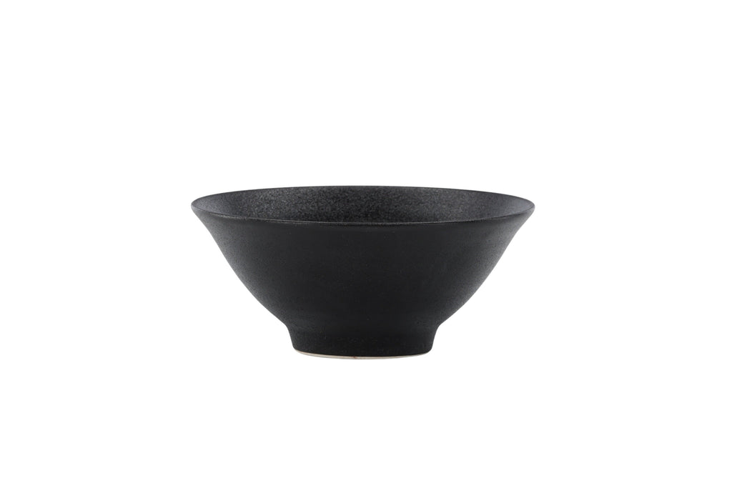 Wabi Sabi skål 18x8 cm mattsvart porslin, 2-pack