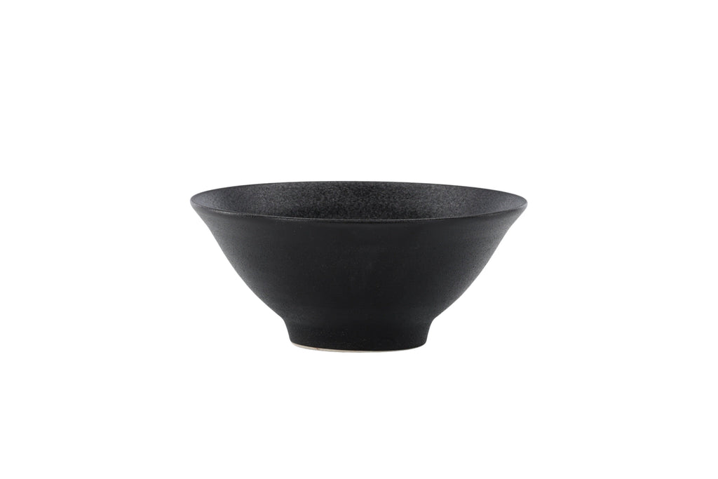 Wabi Sabi skål 18x8 cm mattsvart porslin, 2-pack