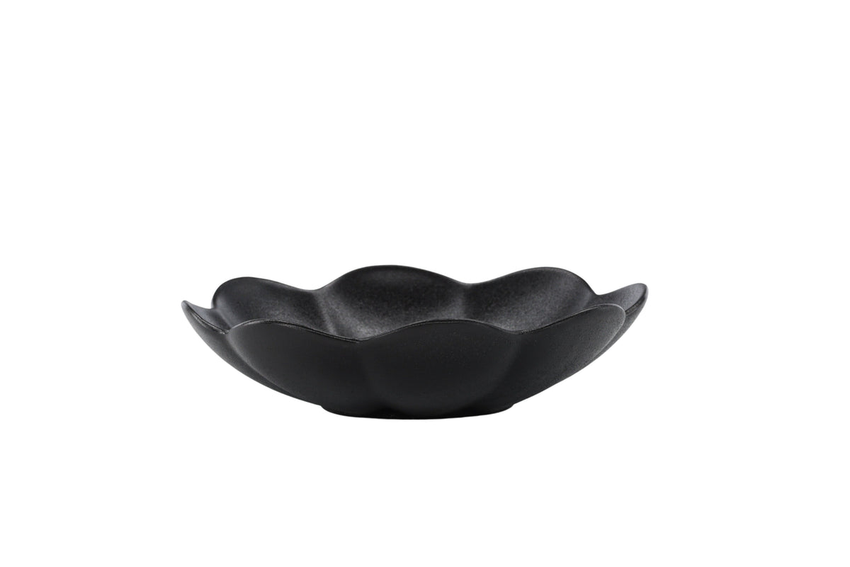 Wabi Sabi tallrik 2-pack 21x5 cm mattsvart porslin