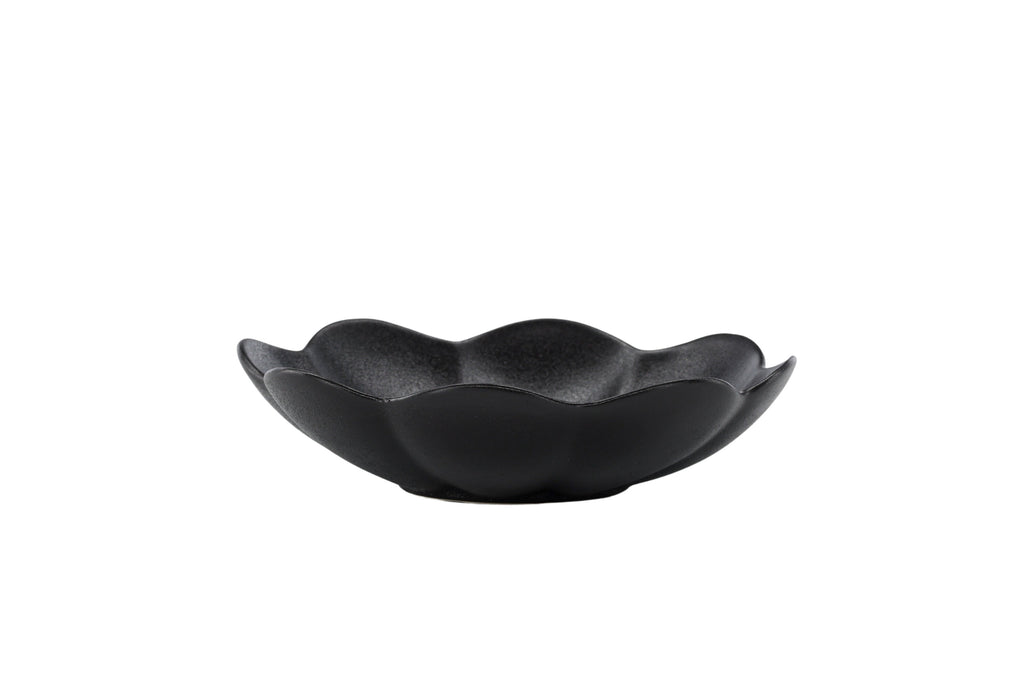 Wabi Sabi tallrik 2-pack 21x5 cm mattsvart porslin