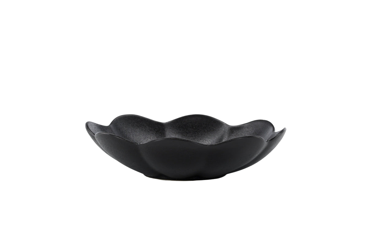 Wabi Sabi tallrik 2-pack 21x5 cm mattsvart porslin