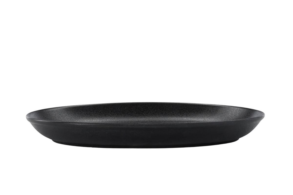Wabi Sabi tallrik 2-pack 31x21x4 cm mattsvart porslin