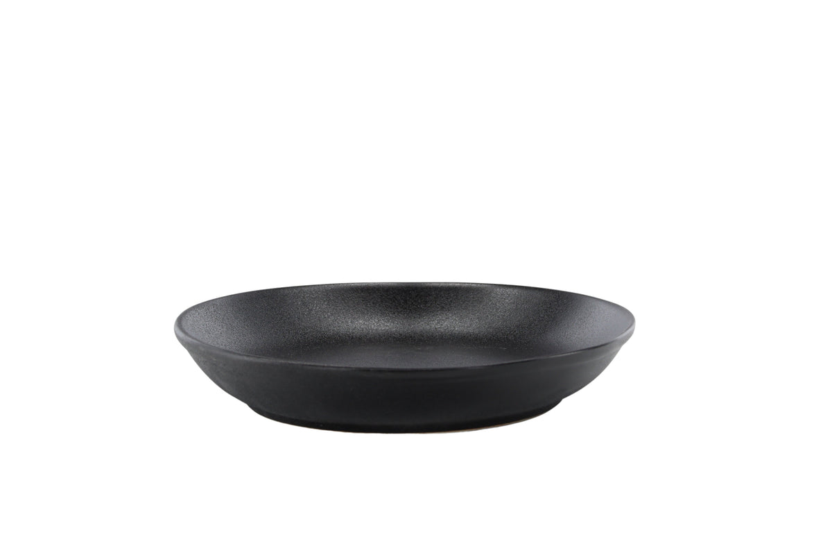 Wabi Sabi tallrik 2-pack 31x21x4 cm mattsvart porslin