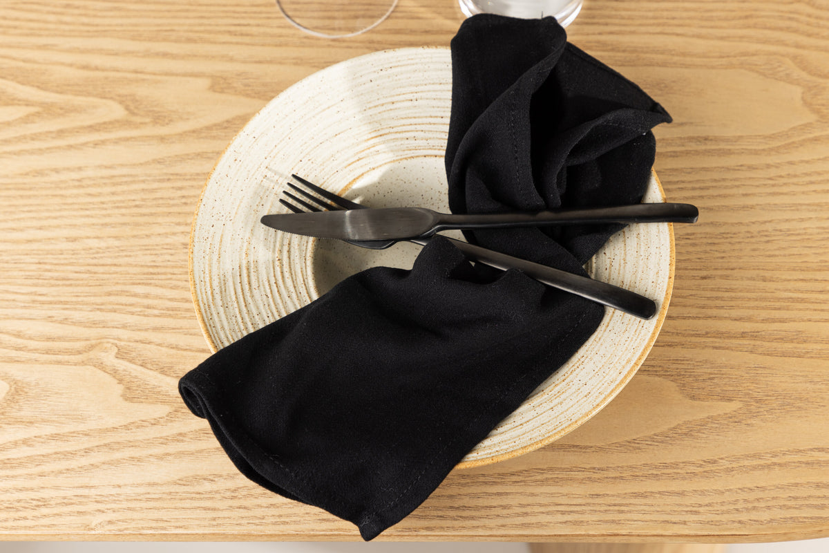 Wabi Sabi servetter 2-pack 40x40 cm svarta