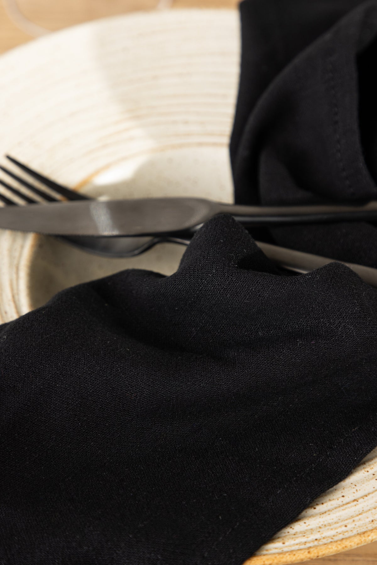 Wabi Sabi servetter 2-pack 40x40 cm svarta