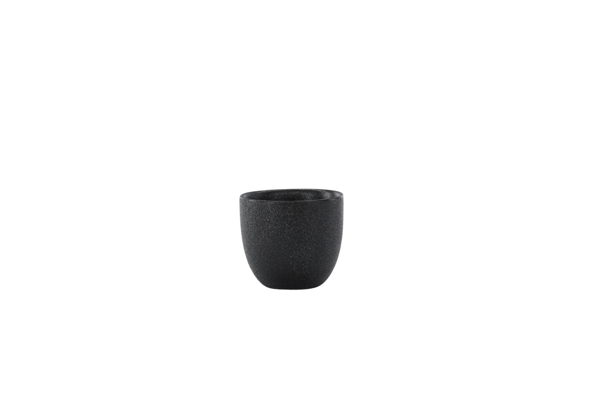Wabi Sabi äggkoppar 2-pack 5x5 cm (höjd 5 cm) mattsvarta