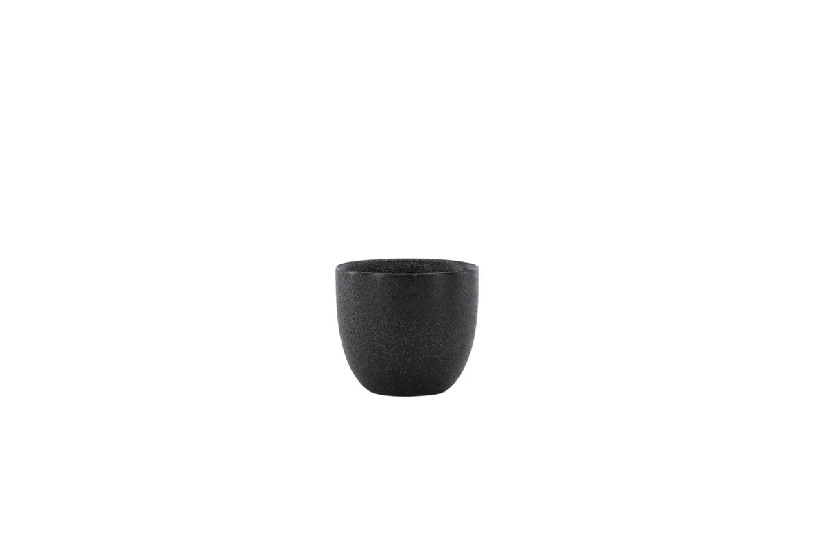 Wabi Sabi äggkoppar 2-pack 5x5 cm (höjd 5 cm) mattsvarta