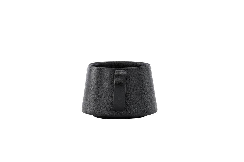 Wabi Sabi kaffekoppar 2-pack 8x10 cm (höjd 7 cm) mattsvarta
