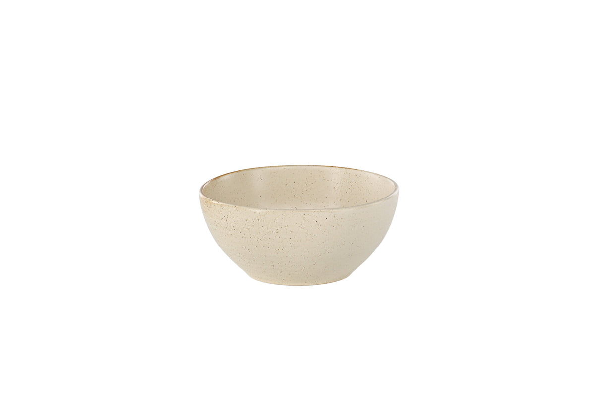 Active skål 2-pack 15x7 cm beige med svarta prickar