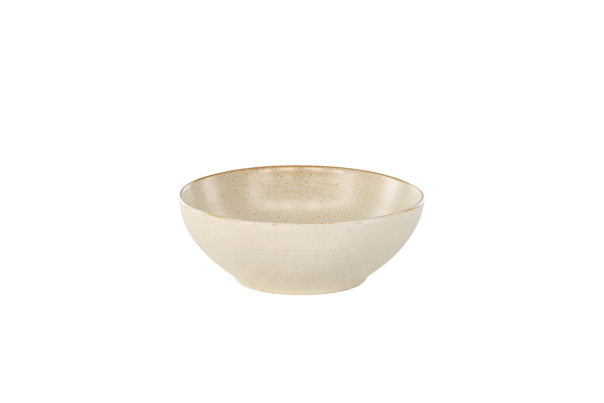 Active skål 2-pack 19x7 cm beige med svarta prickar
