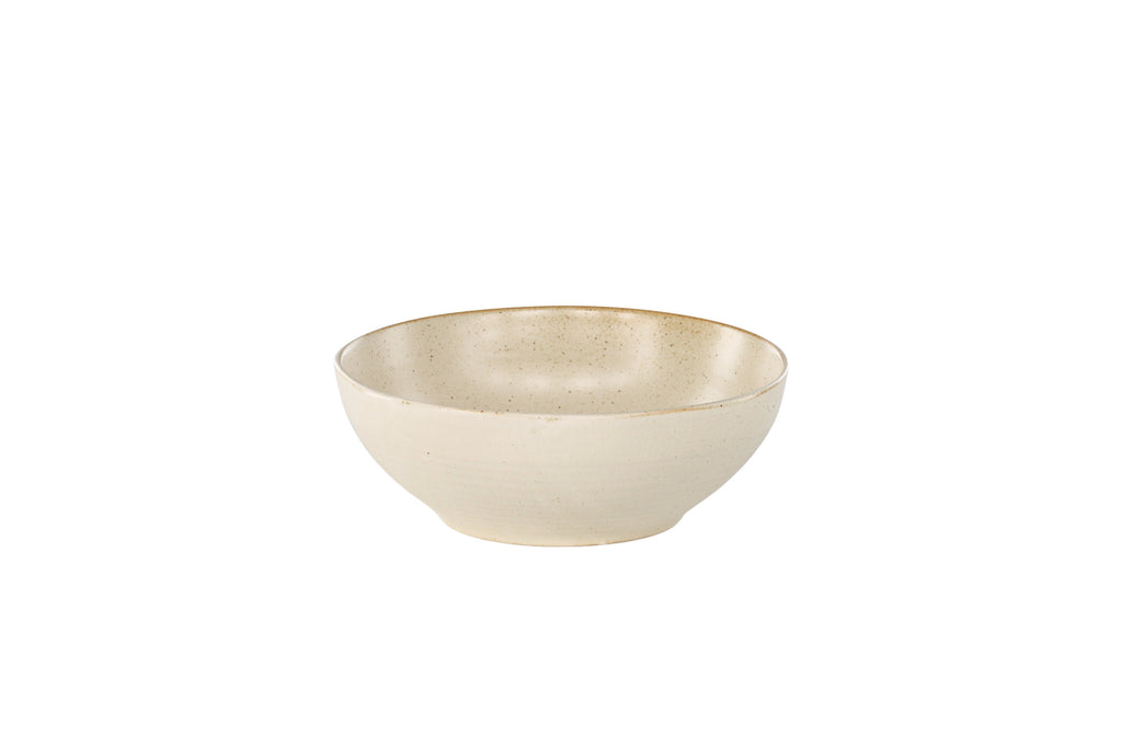 Active skål 2-pack 19x7 cm beige med svarta prickar