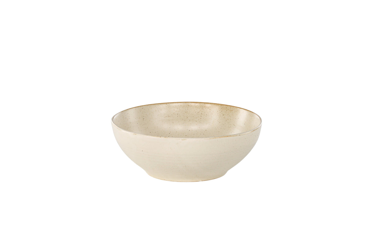 Active skål 2-pack 19x7 cm beige med svarta prickar