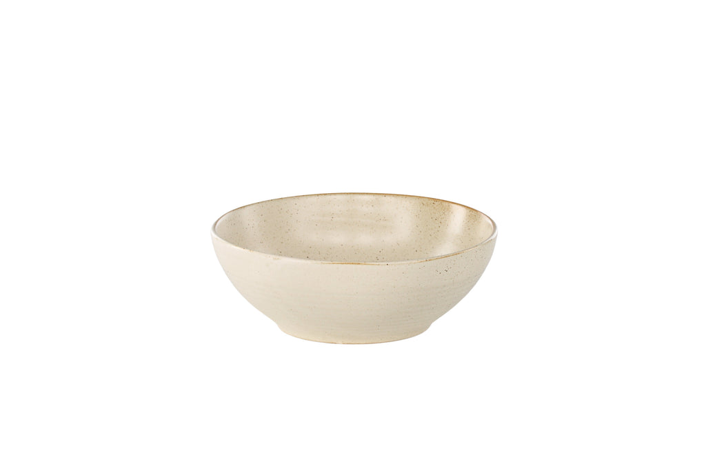 Active skål 2-pack 19x7 cm beige med svarta prickar