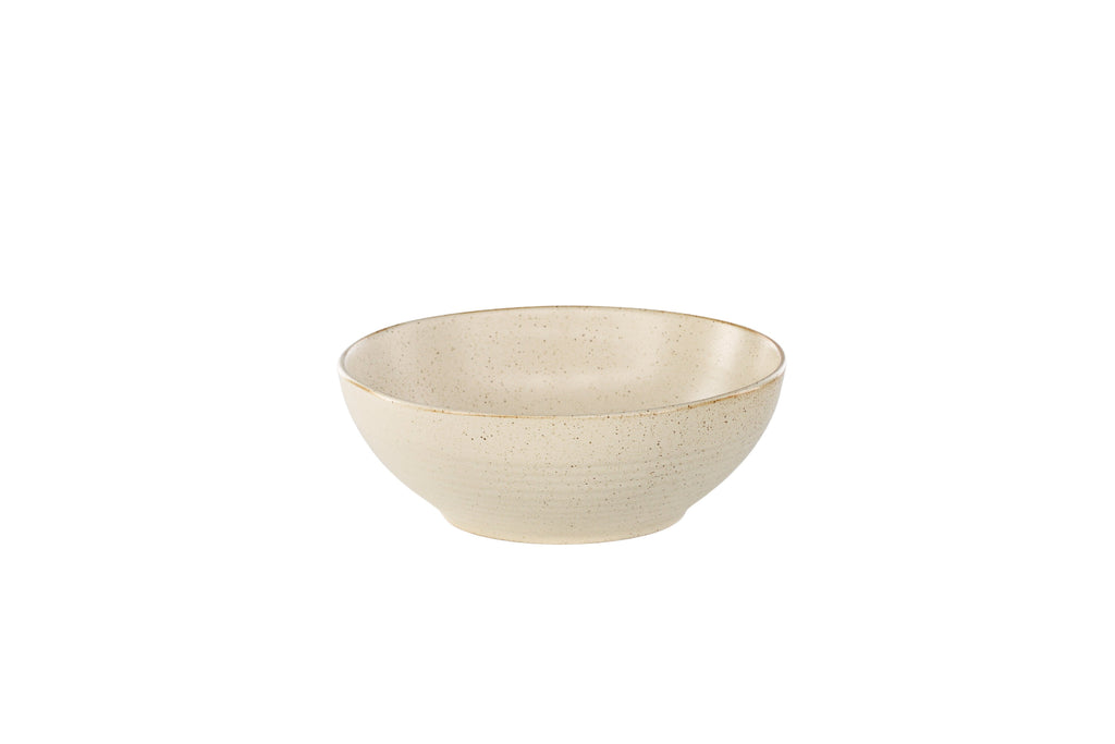 Active skål 2-pack 19x7 cm beige med svarta prickar