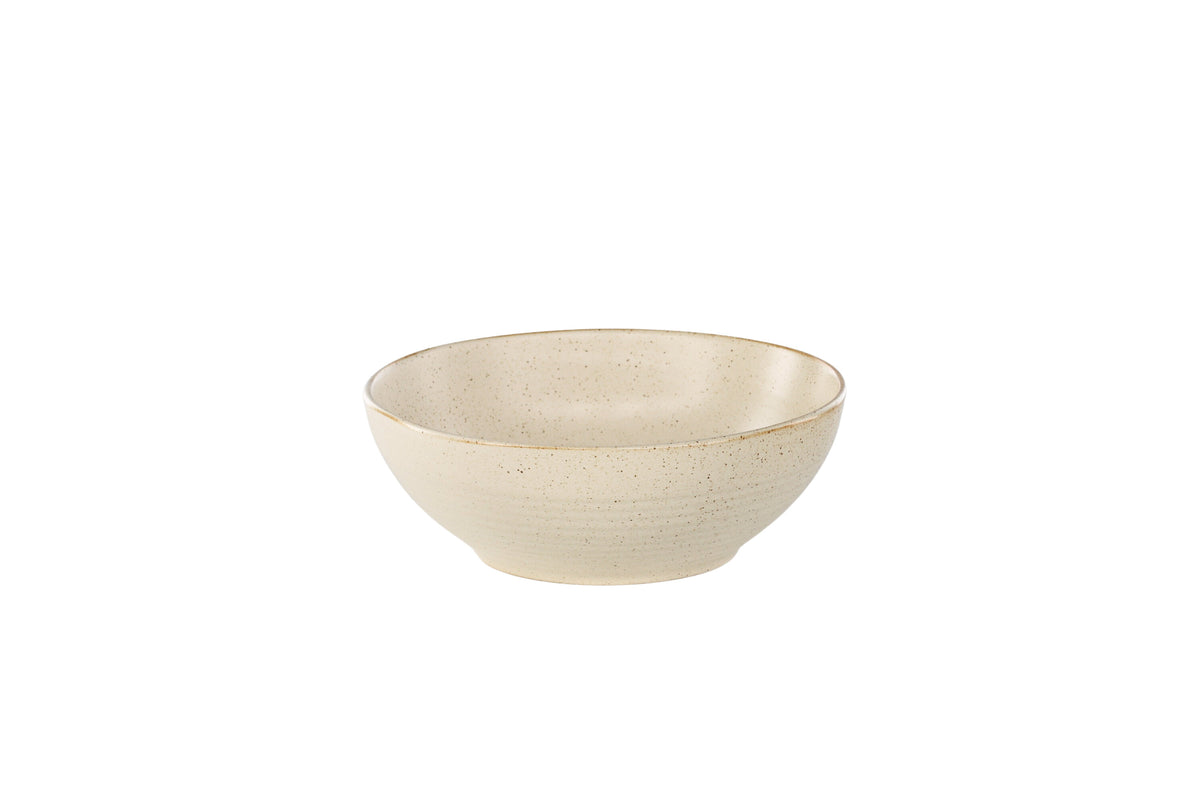 Active skål 2-pack 19x7 cm beige med svarta prickar