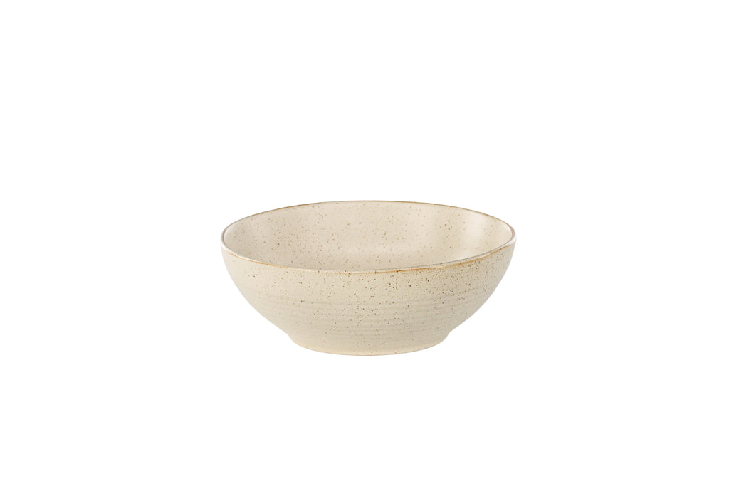 Active skål 2-pack 19x7 cm beige med svarta prickar